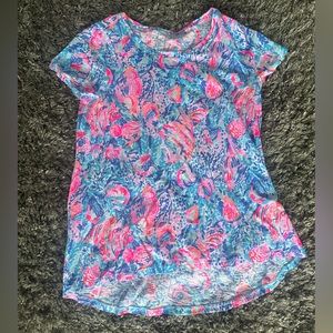 Lilly Pultzer high low floral Tshirt